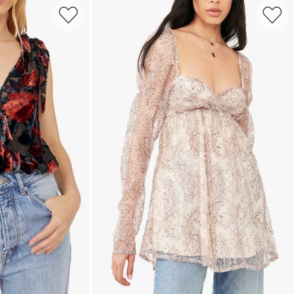 Free people Heavenly lace tunic